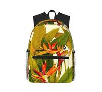 ASFgda Sac à dos classique basique avec imprimé oiseau de paradis tropical, sac à dos d'école, sac à dos imperméable et décontracté pour l'université, les voyages, le travail