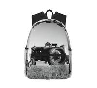 ASFgda Sac à dos classique basique de voyage tracteur agriculture imprimé tranquille, sac à dos d'école, sac à dos imperméable décontracté pour l'université/voyage/travail