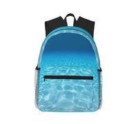 ASFgda Sac à dos classique basique de voyage tranquille avec imprimé paysage sous-marin, sac à dos d'école, sac à dos imperméable et décontracté pour l'université, les voyages, le travail