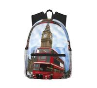 ASFgda Sac à dos classique de voyage avec imprimé voiture d'Angleterre - Sac à dos d'école, sac à dos imperméable et décontracté pour l'université, les voyages, le travail