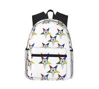 ASFgda Sac à dos classique de voyage basique avec étoiles de l'Est, sac à dos d'école, sac à dos imperméable et décontracté pour l'université, les voyages, le travail