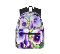 ASFgda Sac à dos classique de voyage basique avec impression de pensée parfaite, sac à dos d'école, sac à dos imperméable et décontracté pour l'université, les voyages, le travail