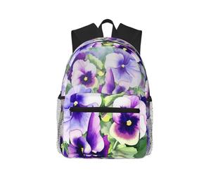 ASFgda Sac à dos classique de voyage basique avec impression de pensée parfaite, sac à dos d'école, sac à dos imperméable et décontracté pour l'université, les voyages, le travail