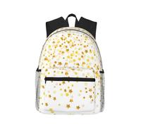 ASFgda Sac à dos classique de voyage basique avec imprimé étoiles et pois de rêve, sac à dos d'école, sac à dos imperméable et décontracté pour l'université, les voyages, le travail