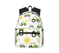 ASFgda Sac à dos classique de voyage basique imprimé tracteur agricole, sac à dos d'école, sac à dos imperméable décontracté pour l'université/voyage/travail