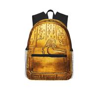 ASFgda Sac à dos classique de voyage imprimé hiéroglyphes égyptiens, sac à dos d'école, sac à dos imperméable décontracté pour l'université, les voyages, le travail