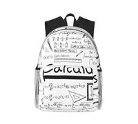 ASFgda Sac à dos classique de voyage mathématiques, géométrique, g alcul, sac à dos d'école, sac à dos imperméable et décontracté pour l'université, les voyages, le travail