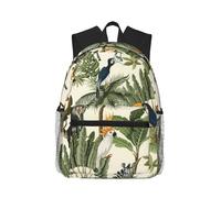 ASFgda Sac à dos de voyage classique basique imprimé arbres et animaux, sac à dos d'école, sac à dos imperméable et décontracté pour l'université, les voyages, le travail