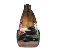 ASFgda Sac à dos tendance et léger avec imprimé pierre zen - Sac à dos à bandoulière décontracté pour homme