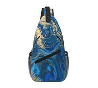 ASFgda Sac à dos tendance léger abstrait imprimé marbre pierre sac à bandoulière poitrine sac à dos bandoulière sacs à dos décontracté pour homme