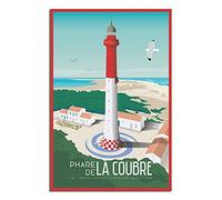 ASFGH Le Phare De La Coubre Affiche De Voyage Vintage Décor Peinture Poster Moderne Bureau Famille Art Toile Poster Photo Décoration Chambre Cadeau Posters