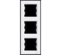 asfora - Cadre, lot de 3 cadre vertical, Schneider Electric, de Colour Blanc, New