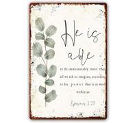 asfqweff Panneaux en métal « He Is Able To Do Immeasurably More Than Anything We Ask Or Imagine », décoration murale pour salon, 20,3 x 30,5 cm