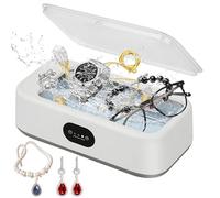 Asfrode Appareil de nettoyage à ultrasons, 640 ml, 49000 Hz, 24 W, appareil de nettoyage à ultrasons pour lunettes, bagues, pièces de monnaie, argent et or