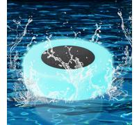 Asfrode Doseur flottant pour piscine avec lumières solaires colorées - Distributeur de chlore LED - Distributeur de chlore avec télécommande - Distributeur de tablettes de chlore pour piscine