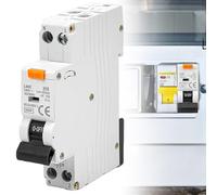 Asfrode Interrupteur Différentiel B16 1P+N 6kA FI/LS-Schalter RCBO 230V 30mA Disjoncteur Différentiel 2 pôles Type A Courbe B Montage sur Rail DIN