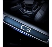ASFSFF 4 Pièces Protection Seuil de Porte de Voiture pour Citroen C3 IV (Phase I, 2024) 2024, Auto Autocollant Barres Anti-Salissures Protege Portiere Anti-Rayures Étanches,C