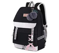 Asge Femme Sac à Dos Unisexe Loisir Backpack Garçons école Sacs Filles Mignon Cartable Nylon Imperméable Daypacks Adulte Fashion Décontracté Bag College Pack