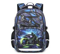 Asge Sac à dos scolaire en tissu Oxford pour garçons Sac à dos scolaire Sac à dos d'impression Cartable pour jeunes Sac à dos réfléchissant extérieur