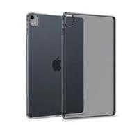 Asgens Coque pour iPad Pro 12,9 po 2018, coque en silicone souple TPU noir transparent souple pour iPad Pro 2018 12,9 po modèle A1876/A1895/A1983/A2014