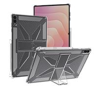 Asgens Coque Transparente pour Samsung Galaxy Tab S11 Ultra 14.6 Pouces 2025 avec Porte-Crayon/Béquille, TPU Souple avec Coins Renforcés, Résistante aux Rayures