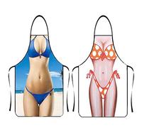 Asgens Drôle Tablier Grill Barbecue Tablier pour Hommes,Tabliers de Barbecue de Chef de Cuisine Cadeau D'anniversaire de Noël pour Mari, Femme, Papa Maman, Amis