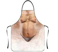 Asgens Drôle Tablier Grill Barbecue Tablier pour Hommes,Tabliers de Barbecue de Chef de Cuisine Cadeau D'anniversaire de Noël pour Mari, Femme, Papa, Maman, Amis