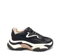 ASH - Baskets Addict en cuir - Femme - Chaussures - Noir - Taille: 40 EU