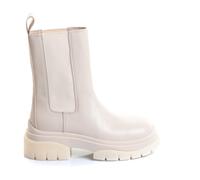 Ash - Bottes Chelsea - Modèle en Cuir Blanc - Femme - Chaussures - Beige - Taille: 36 EU