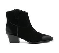 ASH - Bottines Noires en Daim avec Fermeture Éclair Latérale - Femme - Chaussures - Noir - Taille: 35 EU