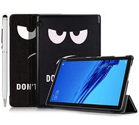 Ash-case Case for Huawei Mediapad T5 10 10.1 inch,Coque Smart Folio Intelligente Ultra puissante,Support de Coque ultraplat à Trois Volets avec Sommeil Automatique Tablette Tactile - Dont Touch