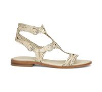 Ash, Femme, Chaussures, Beige, Taille: 38 EU Sandales en cuir ivoire perforé