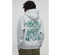 Ash Grey Oversized Disney Mickey Mouse License Printed Hoodie homme - gris - S, gris