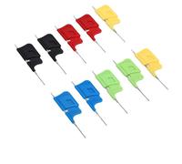 ASHATA 10 Pièces Micro Pince IC 0,13 Mm Broche pour Test de Puces SMD | Pas ultra fin de 0,3 mm, aucune soudure nécessaire, prise en main sûre des puces, conception compacte, pour SOIC TSSOP QFP