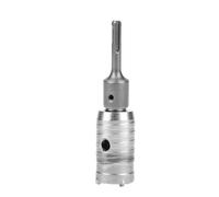 ASHATA 10 Pièces Trépan Carotteuse SDS Plus Maçonnerie Foret Scie Cloche | Pointe en carbure de tungstène, coupe de blocs de briques en béton, embouts de 6 tailles, tige d\'extension incluse, forets
