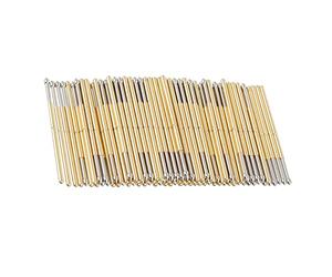 ASHATA 100pcs Pointes de Test à Ressort, Tête Conique | Tests efficaces, Construction durable, Essentiel pour la maintenance des PCB, Adapté à diverses applications