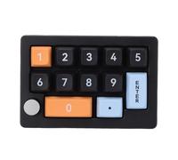 ASHATA 12 pavé Mécanique de clé, 2,4 G Câblé, et Type C Clavier Numérique sans Fil, RVB Hotswap Numpad Clavier Programmable avec Contrôle du Bouton de Joystick (Black)
