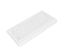 ASHATA 2.4G Mini Clavier sans Fil avec Récepteur USB Lumière Mince 78 Touches Bureau Divertissement Clavier De Jeu pour PC Ordinateur Portable (White)