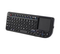 ASHATA 2,4g Mini Keyboard sans Fil avec pavé Tactile, Clavier Portable Léger avec rétro-éclairé, Rechargeable USB, 69 Touches, pour PC, pour PS, pour Android, pour Linux