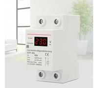 ASHATA 230V 40A Disjoncteur à Récupération Automatique Contre Les | Conception modulaire, composants électroniques de haute qualité, voyants rouges verts, montage sur rail DIN, reconnexion