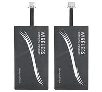2PCS Type-C QI Adaptateur de Chargeur sans Fil Universel Récepteur de Charge de téléphone Portable Autocollant