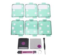 ASHATA 3 Ensembles D'adhésifs de Couverture Arrière, pour Remplacement de Couvercle de Porte de Batterie de Téléphone Z Flip 4 5G F721, Ruban Adhésif Double Face et Kit D'Outils de