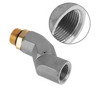 ASHATA 360 Degré BSPP 3/4 Pouce Flexible Carburant Joint Universel | Pivot de buse de carburant, raccord de tuyau rotatif, connecteur de transfert de carburant, aluminium robuste, Joint