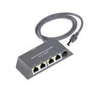 ASHATA 4 Ports Adaptateur Ethernet Gigabit, Centre Réseau Externe Multi-périphériques avec Conception de Fiche et de Lecture, pour une Connexion Internet à Grande Vitesse Stable