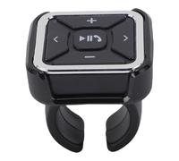 ASHATA 5.0 Média Button Remote, Contrôle de Musique du Volant sans Fil avec Un Réglage de Volume de Rembobinage en Avant Rapide, pour la Maison de Voiture Extérieure