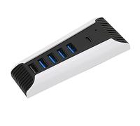 ASHATA 5 Po HUB USB, 5 en 1 Les éclats USB Durables Faciles à Utiliser pour la Console