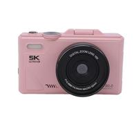 ASHATA 5K 75MP Caméra sans Miroir Zoom 18X Autofocus Numérique (Roseate) | Style rétro vintage, écran rabattable de 3 pouces, de détection de sourire, photographie animalière de voyage, corps