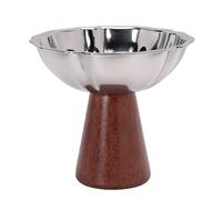 ASHATA à Glace Multifonctionnelle en Acier Inoxydable, Design élégant | Format peu encombrant, Idéal pour les salades, Facile à nettoyer à la main, Idéal pour les événements