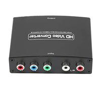 ASHATA Adaptateur Composant YPbPr vers HDMI, Convertisseur YPbPr vers HDMI, Prend en Le Convertisseur Audio Vidéo 1080P pour DVD vers Moniteur HDTV, Installation Facile