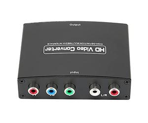 ASHATA Adaptateur Composant YPbPr vers HDMI, Convertisseur YPbPr vers HDMI, Prend en Le Convertisseur Audio Vidéo 1080P pour DVD vers Moniteur HDTV, Installation Facile